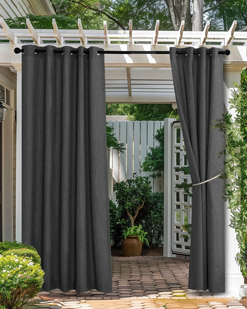 Boston High-Performing Fade-Resistant Waterproof Custom Outdoor Curtain