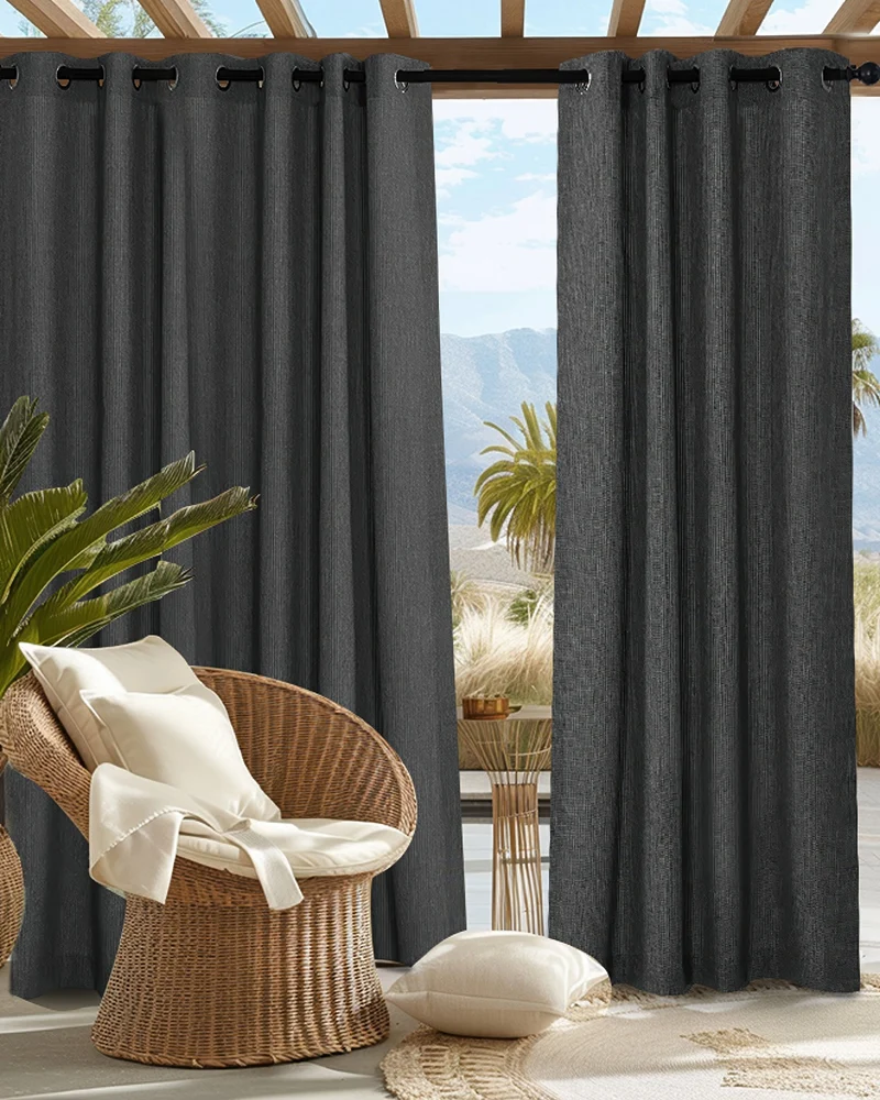Boston High-Performing Fade-Resistant Waterproof Custom Outdoor Curtain