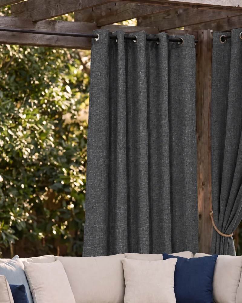 Boston High-Performing Fade-Resistant Waterproof Custom Outdoor Curtain