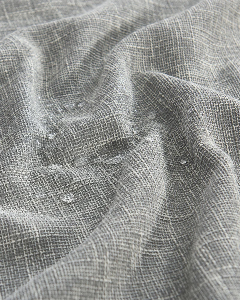 Munich Woven Patterned Textured Waterproof Custom Outdoor Curtain