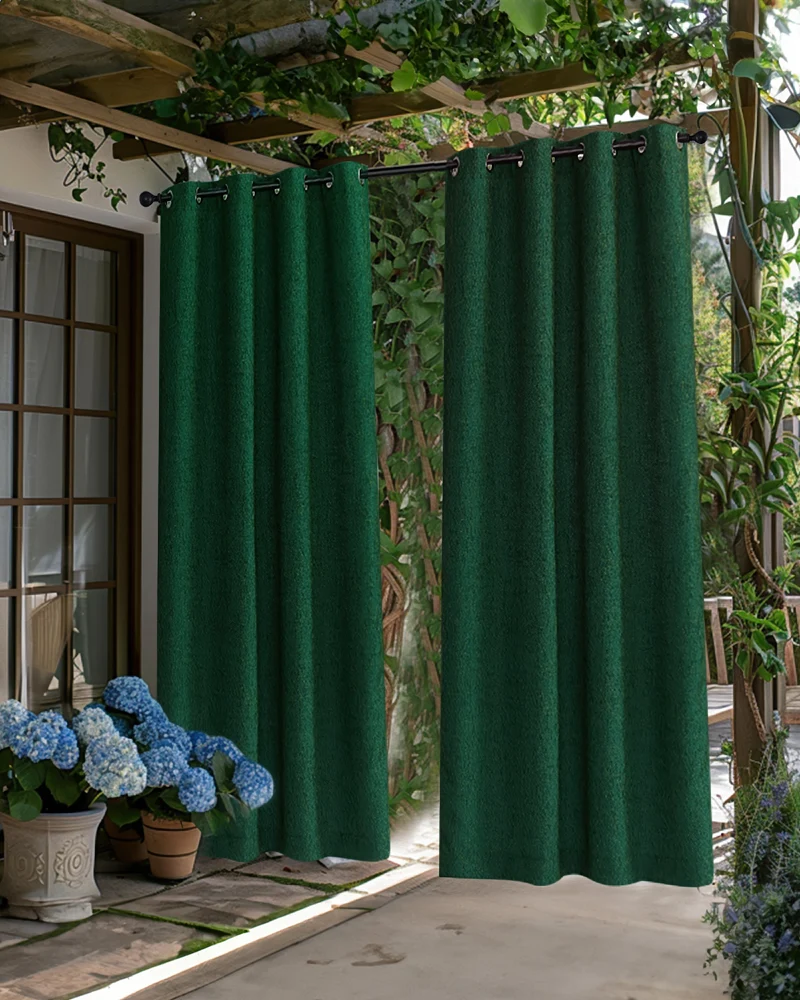 Munich Woven Patterned Textured Waterproof Custom Outdoor Curtain
