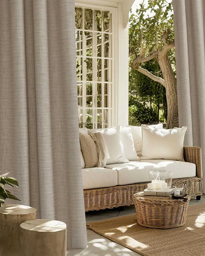 Bohemia Crisscross Woven Patterned Textured Waterproof Custom Outdoor Curtain
