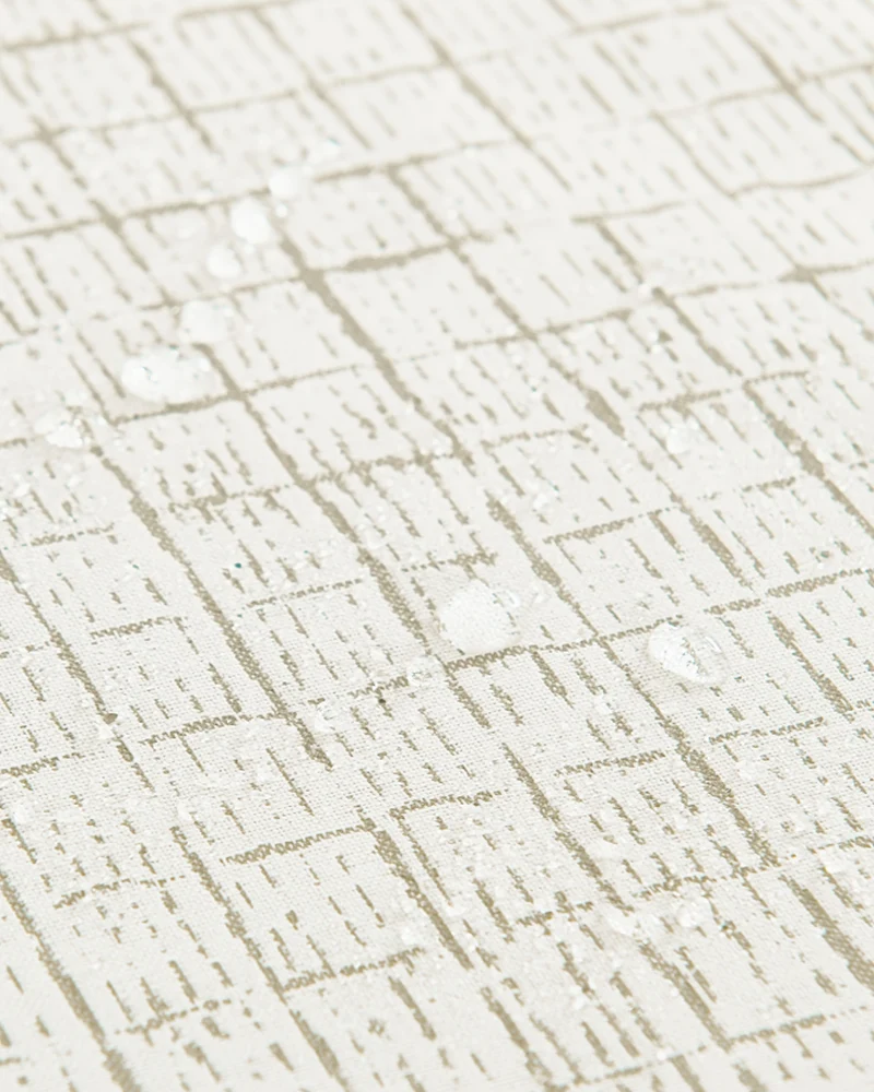 New York Grid Patterned Textured Waterproof Custom Outdoor Curtain
