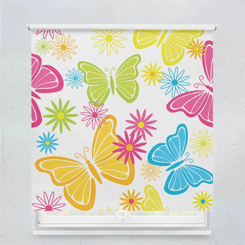 Springrollo Motiv "Schmetterlinge Grafik"