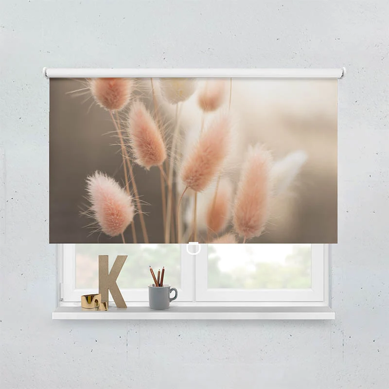 Springrollo Motiv "Flauschiges Hasenschwanzgras"