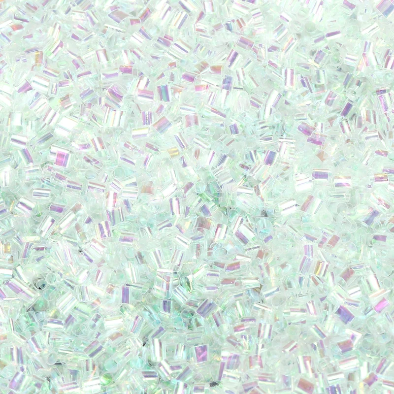 Straw Tube Beads, 70 g 3D Plastic Beads for Crystal Mud Fantasy White