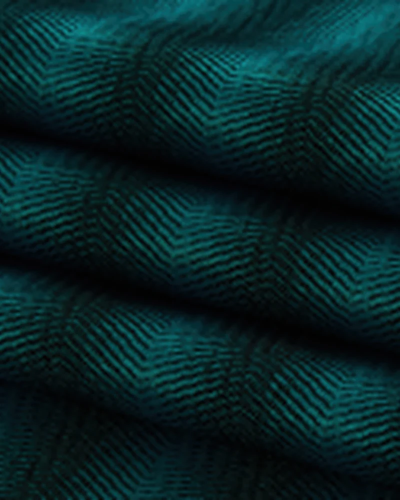 Miami Fishtail Patterned Waterproof Custom Outdoor Curtain
