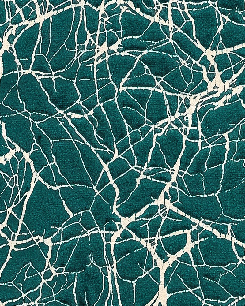 Luxor Foil Printed Velvet Patterned Custom Curtain | Designed in Italy