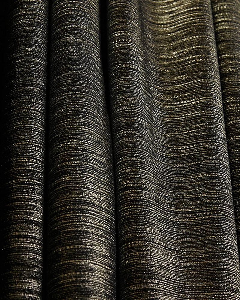 Rome Foil Printed Velvet Custom Curtain | Designed in Italy