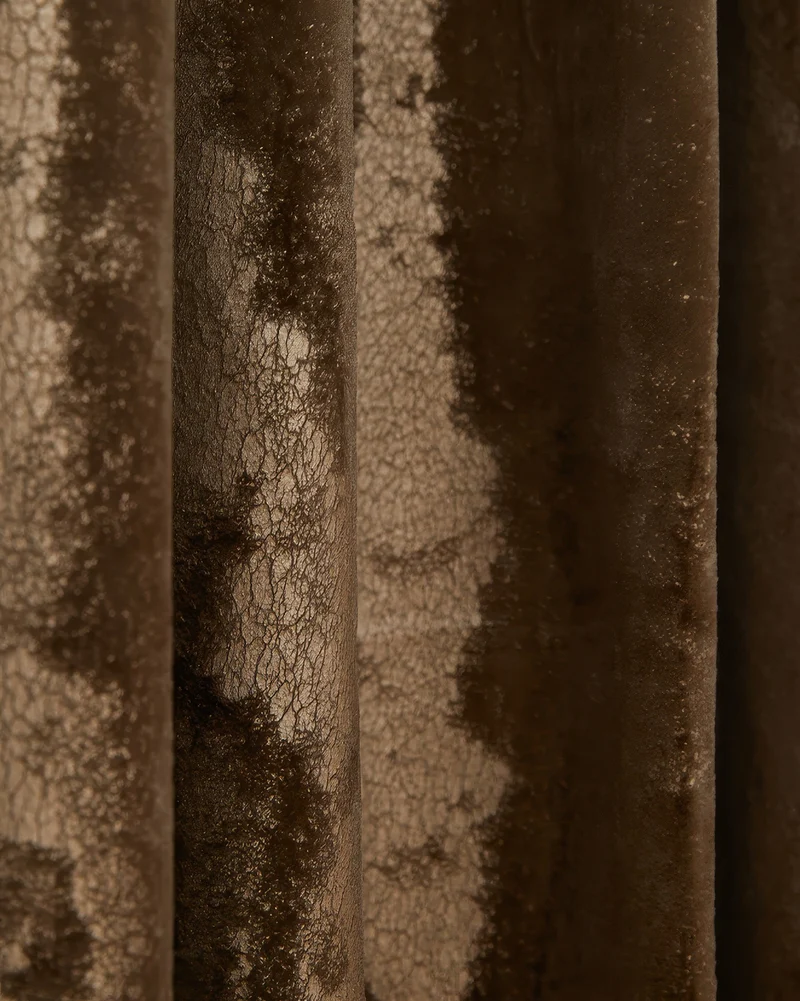 Casablanca Foil Printed Velvet Patterned Custom Curtain | Designed in Italy