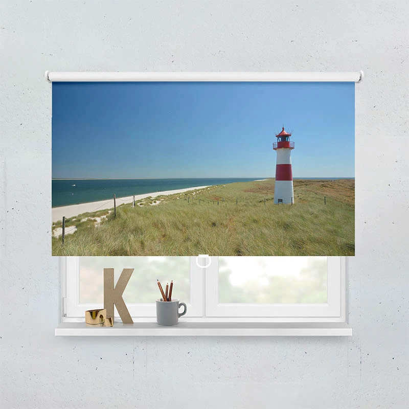 Springrollo Motiv "Leuchtturm Meer"