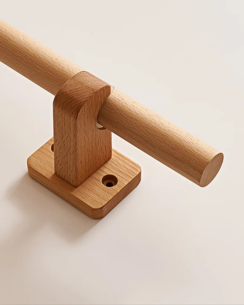 Minimal Beech Wood Curtain Rod