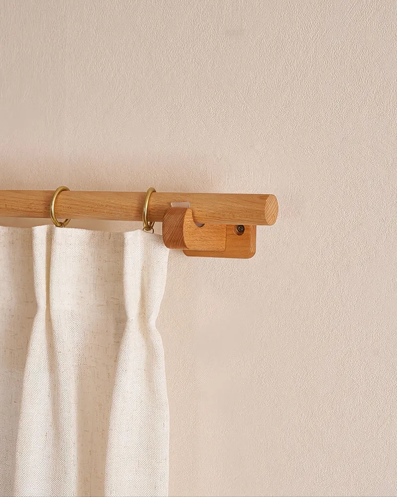 Minimal Beech Wood Curtain Rod