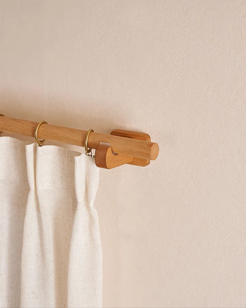 Minimal Beech Wood Curtain Rod