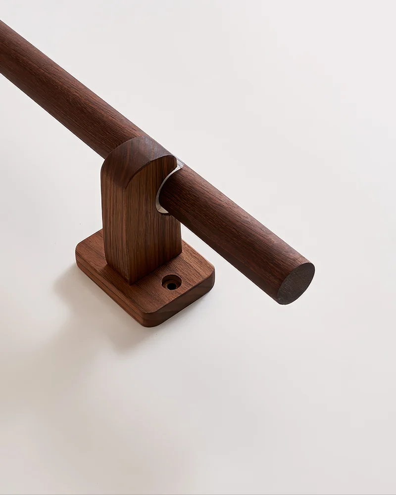 Minimal Wooden Curtain Rod