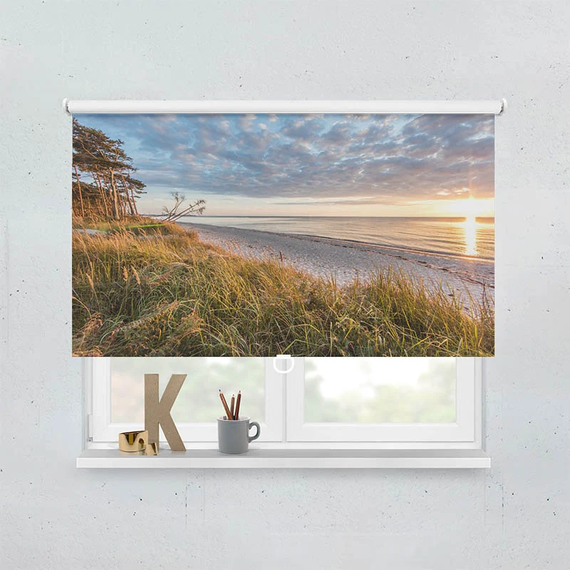 Springrollo Motiv "Sonnenuntergang am Meer"