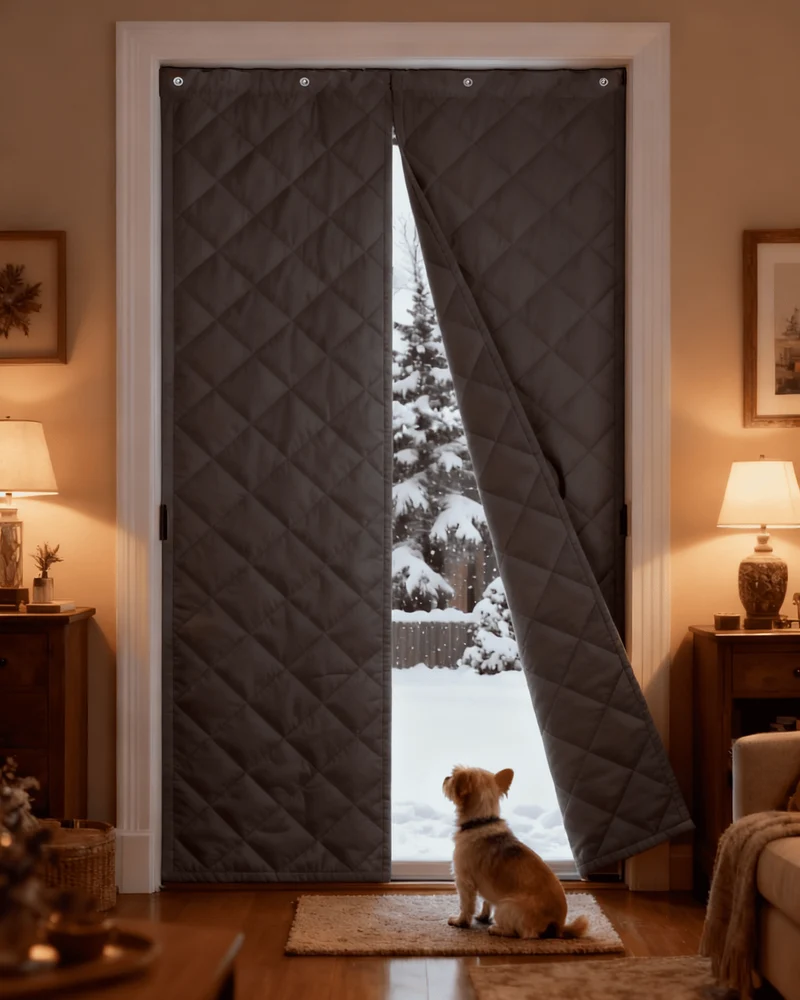 Oxford Thermal Insulated & Soundproof Custom Magnetic Door Curtain