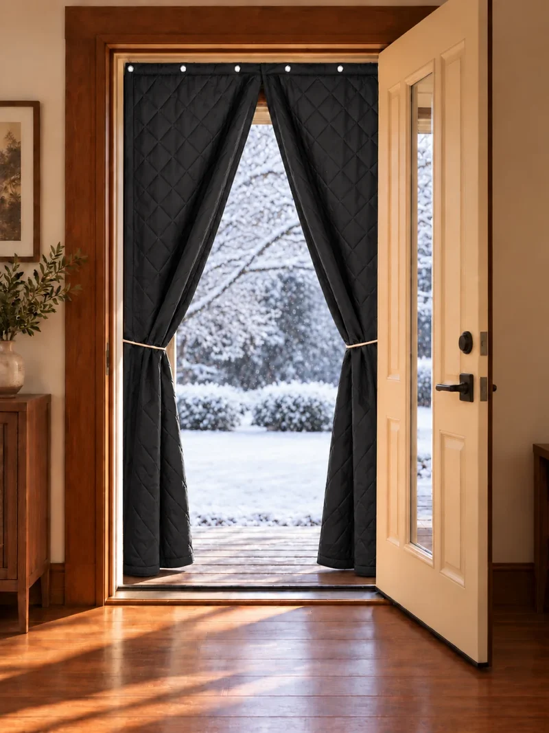 Oxford Thermal Insulated & Soundproof Custom Magnetic Door Curtain