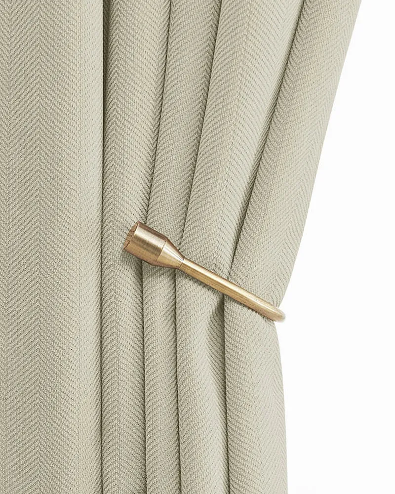 Herringbone 4 Layers Herringbone Chenille Soundproof Thermal 100% Blackout Custom Curtain