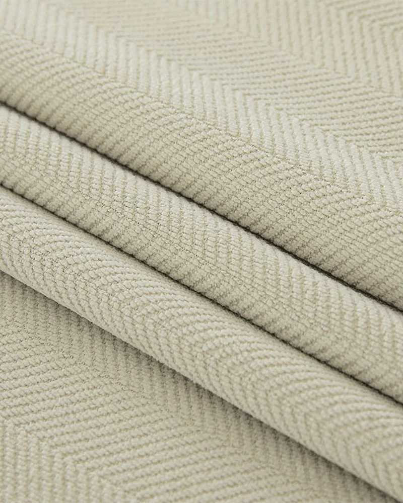 Herringbone 4 Layers Herringbone Chenille Soundproof Thermal 100% Blackout Custom Curtain