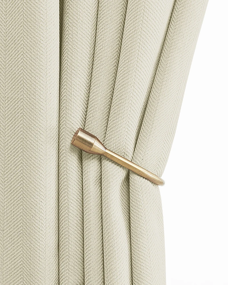 Herringbone 4 Layers Herringbone Chenille Soundproof Thermal 100% Blackout Custom Curtain