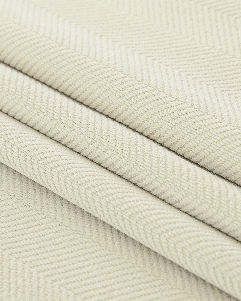 Herringbone 4 Layers Herringbone Chenille Soundproof Thermal 100% Blackout Custom Curtain