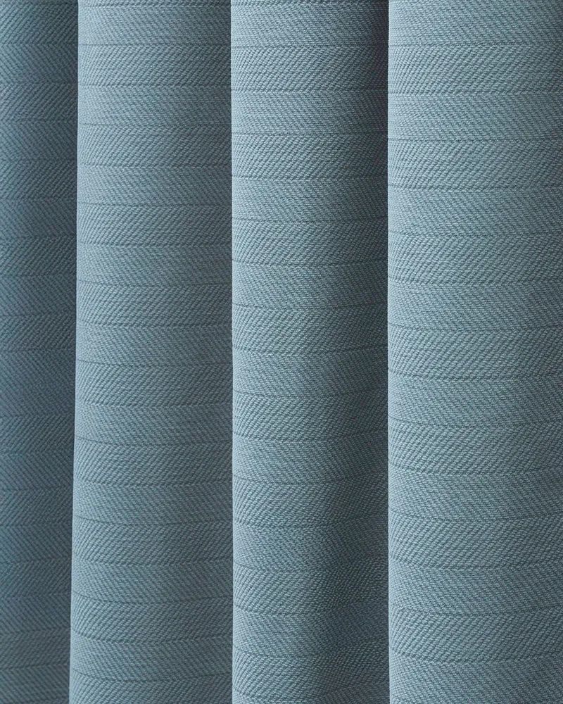 Herringbone 4 Layers Herringbone Chenille Soundproof Thermal 100% Blackout Custom Curtain