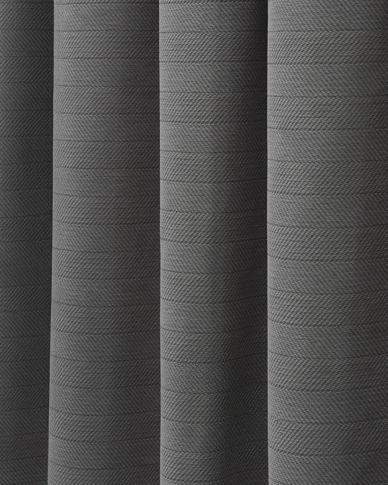 Herringbone 4 Layers Herringbone Chenille Soundproof Thermal 100% Blackout Custom Curtain