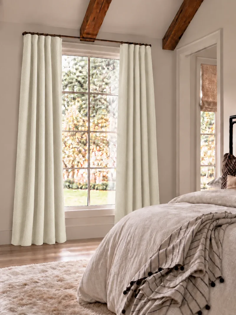 Herringbone 4 Layers Herringbone Chenille Soundproof Thermal 100% Blackout Custom Curtain