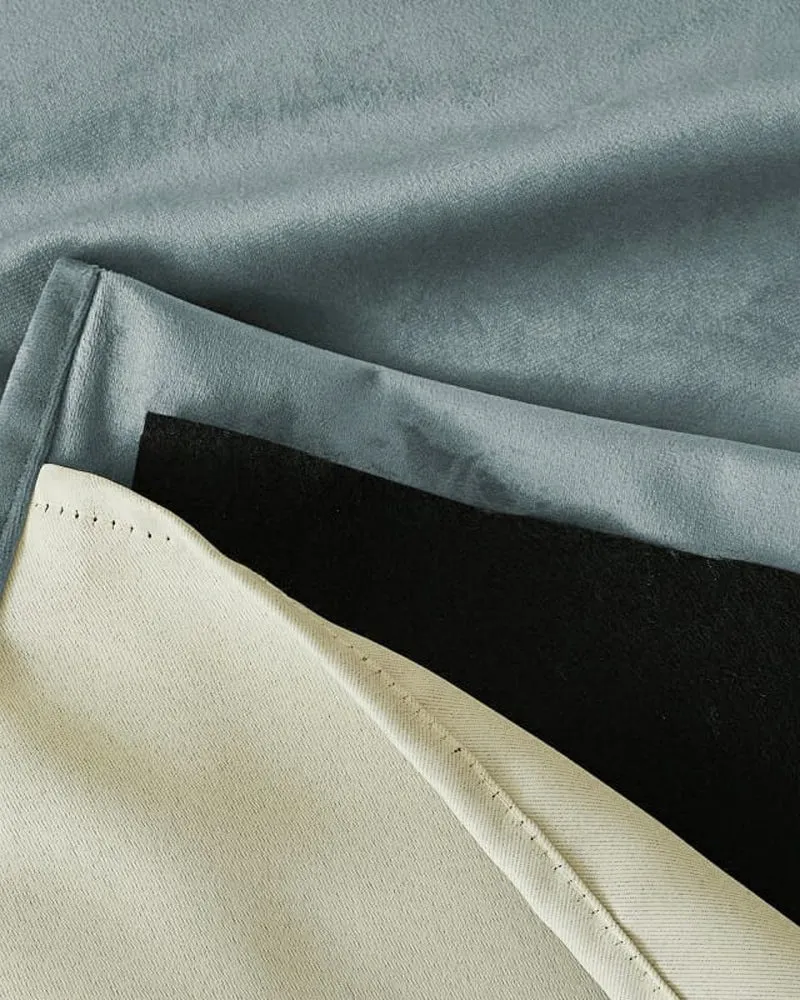 Classic 4 Layers Velvet Heavyweight Soundproof Thermal 100% Blackout Custom Curtain