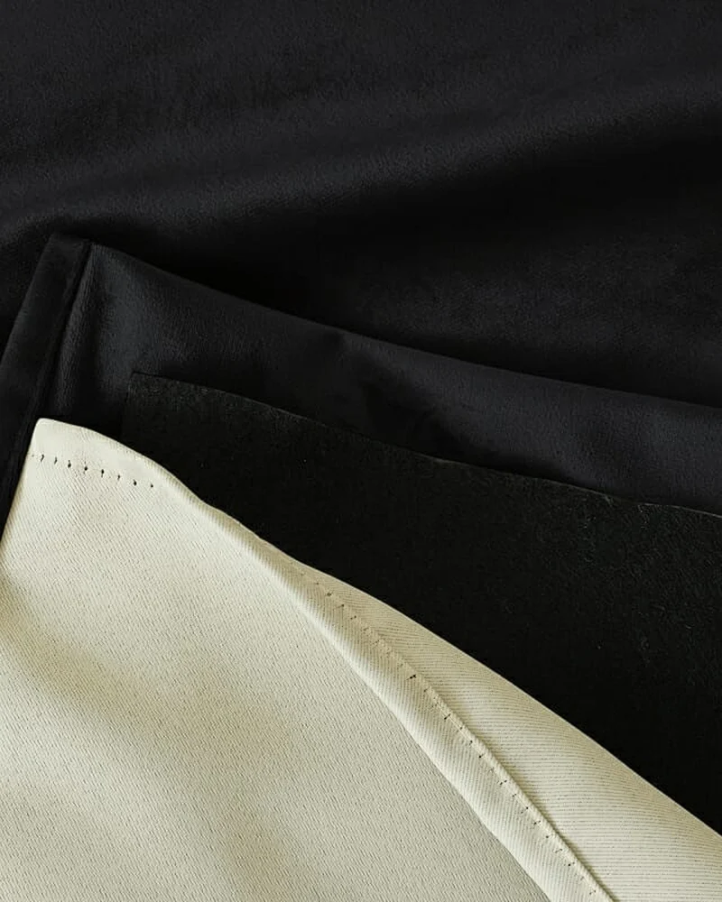 Classic 4 Layers Velvet Heavyweight Soundproof Thermal 100% Blackout Custom Curtain