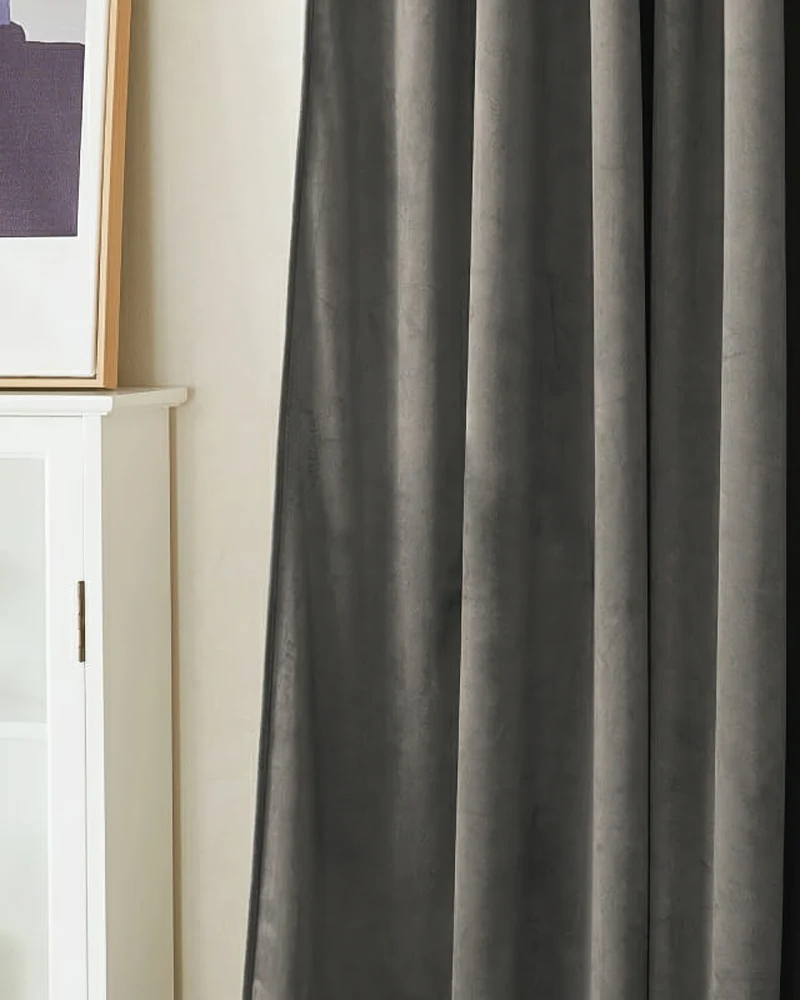 Classic 4 Layers Velvet Heavyweight Soundproof Thermal 100% Blackout Custom Curtain