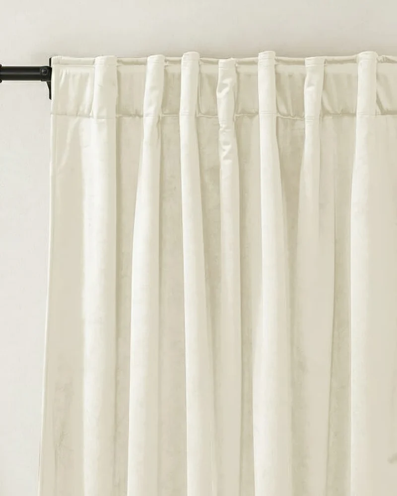 Classic 4 Layers Velvet Heavyweight Soundproof Thermal 100% Blackout Custom Curtain