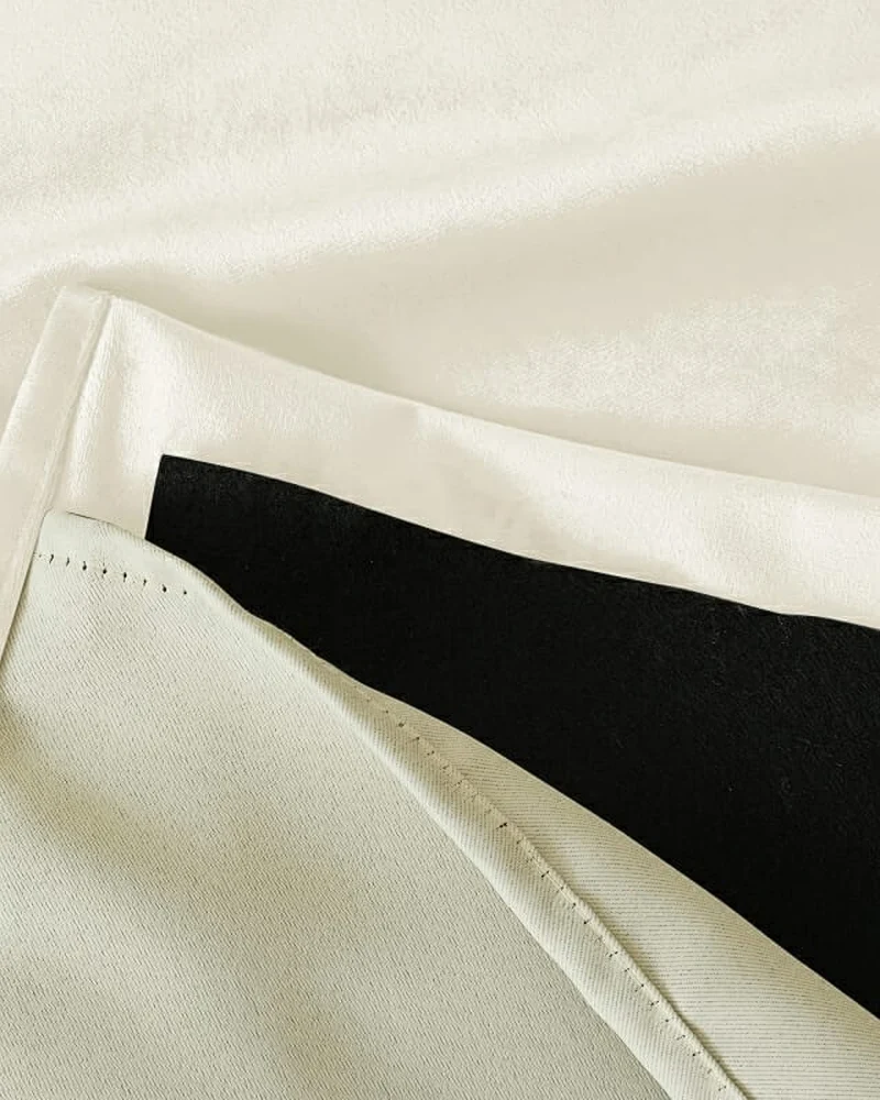 Classic 4 Layers Velvet Heavyweight Soundproof Thermal 100% Blackout Custom Curtain