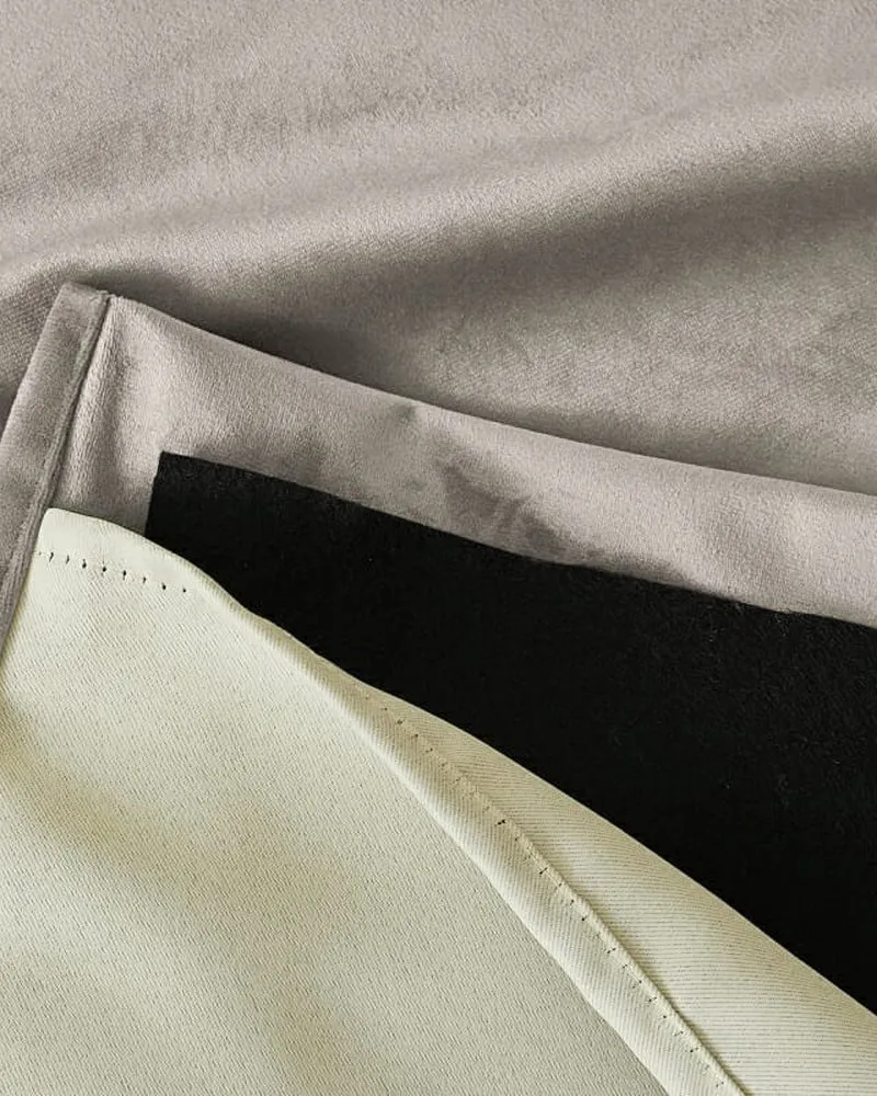 Classic 4 Layers Velvet Heavyweight Soundproof Thermal 100% Blackout Custom Curtain