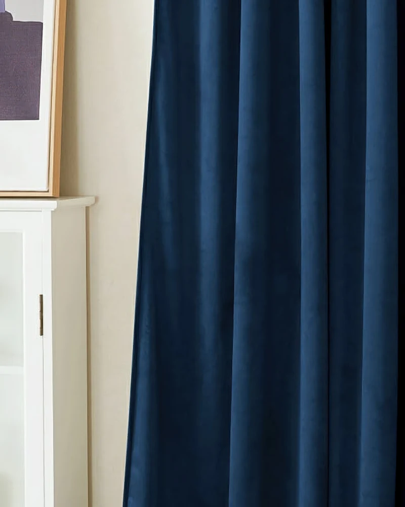 Classic 4 Layers Velvet Heavyweight Soundproof Thermal 100% Blackout Custom Curtain