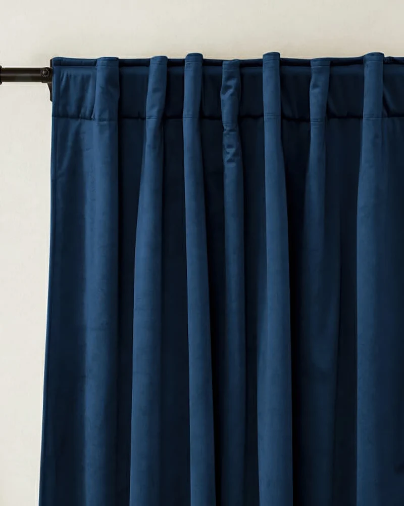 Classic 4 Layers Velvet Heavyweight Soundproof Thermal 100% Blackout Custom Curtain