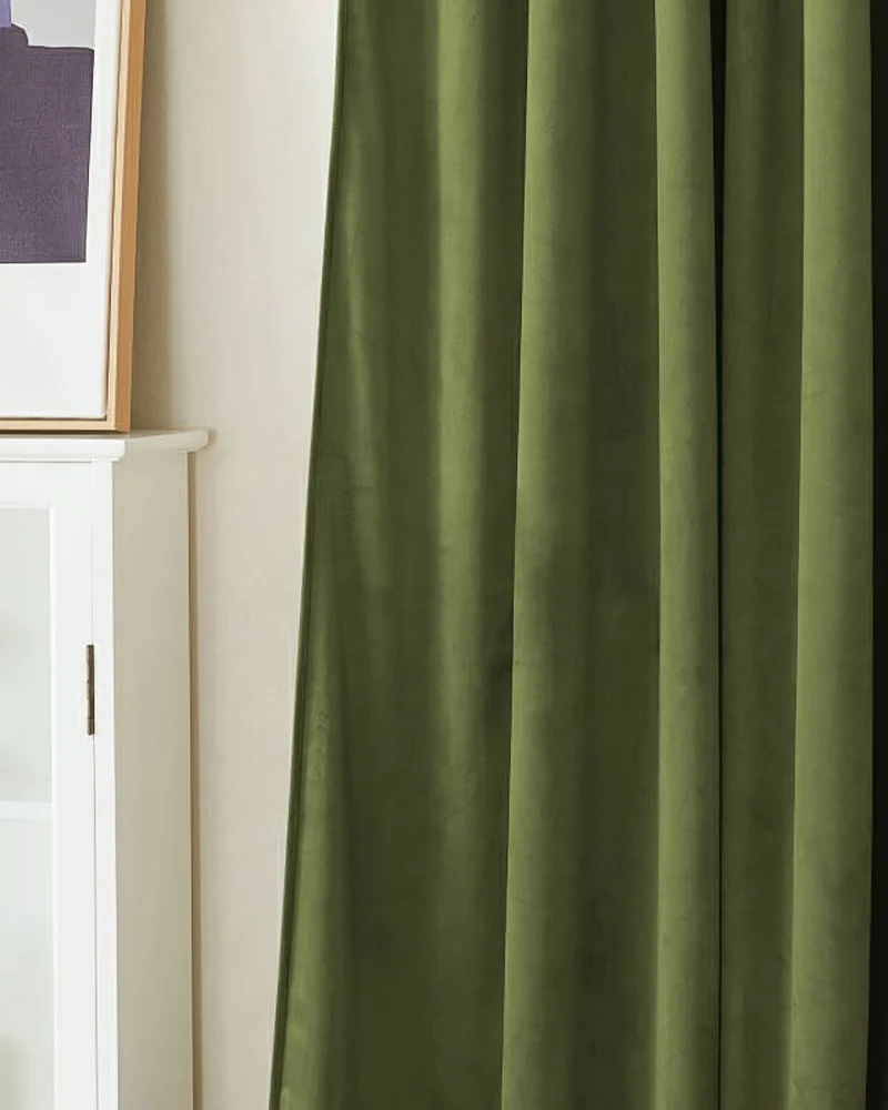Classic 4 Layers Velvet Heavyweight Soundproof Thermal 100% Blackout Custom Curtain