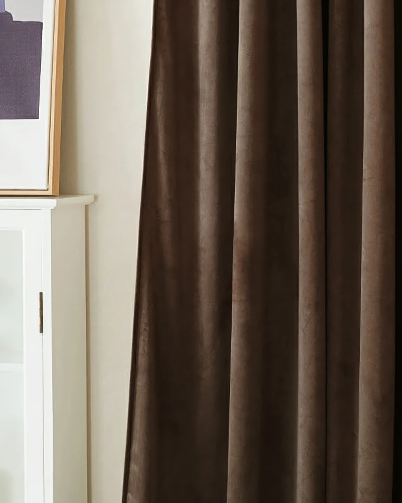 Classic 4 Layers Velvet Heavyweight Soundproof Thermal 100% Blackout Custom Curtain