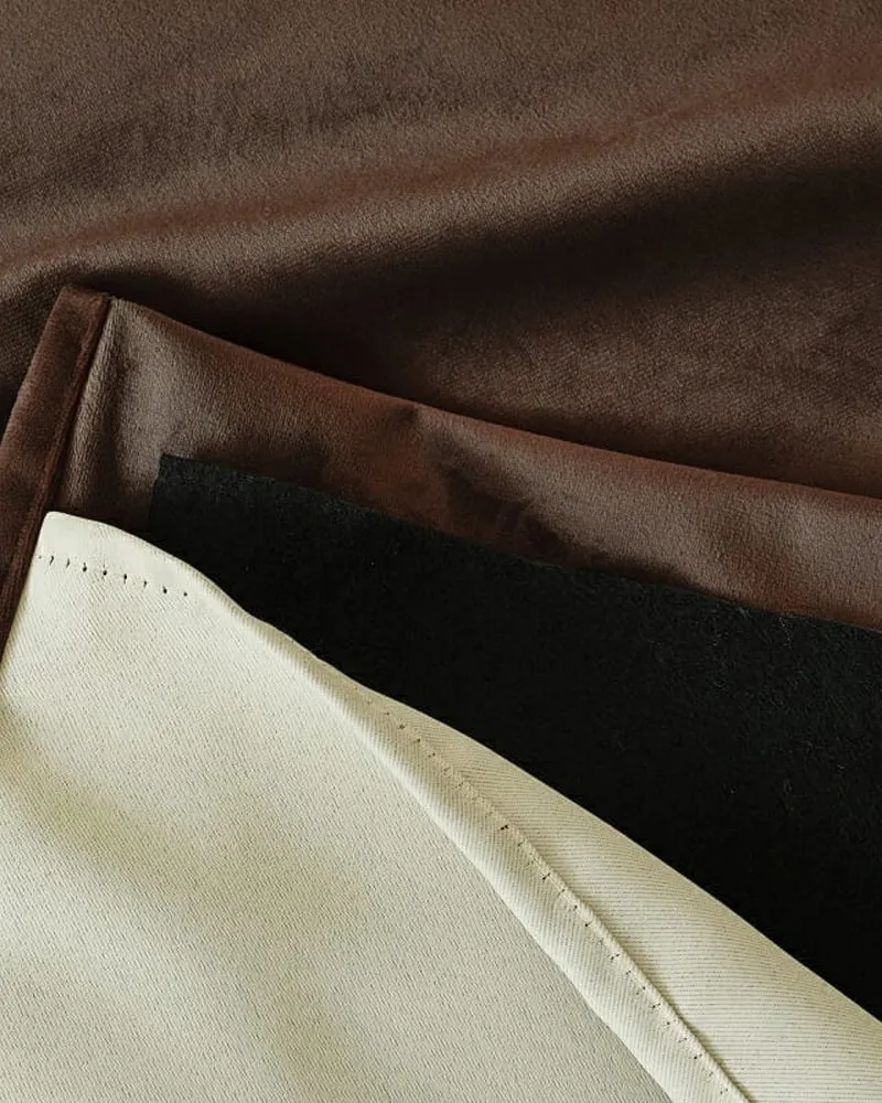 Classic 4 Layers Velvet Heavyweight Soundproof Thermal 100% Blackout Custom Curtain