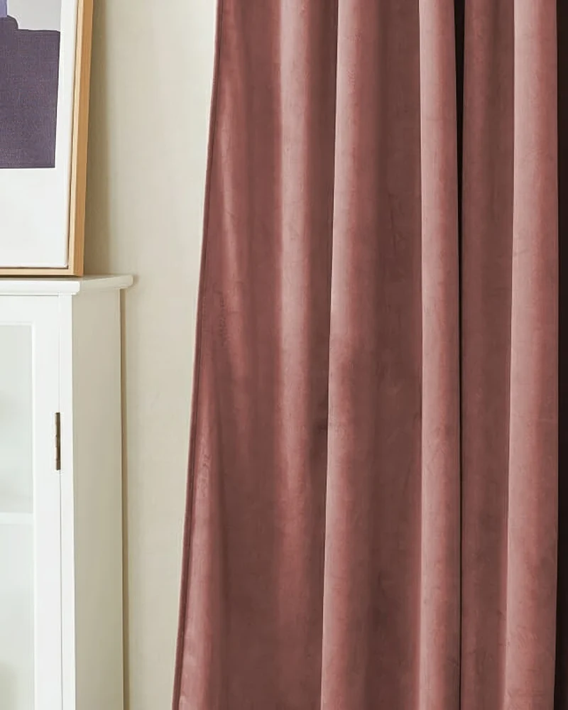 Classic 4 Layers Velvet Heavyweight Soundproof Thermal 100% Blackout Custom Curtain