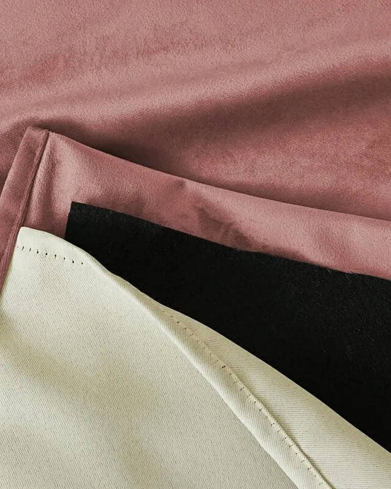 Classic 4 Layers Velvet Heavyweight Soundproof Thermal 100% Blackout Custom Curtain