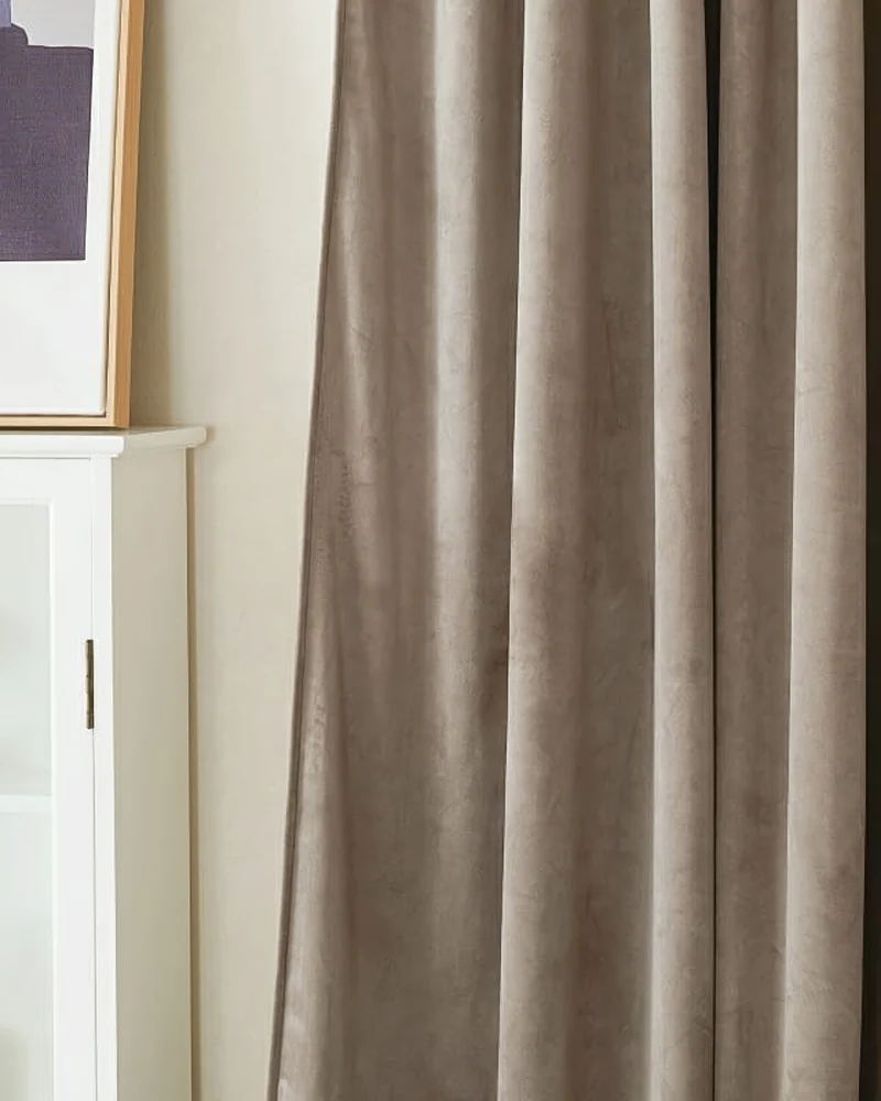 Classic 4 Layers Velvet Heavyweight Soundproof Thermal 100% Blackout Custom Curtain