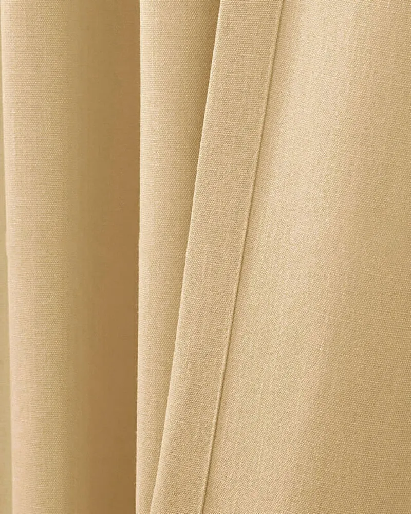 Voy Linen Look Custom Curtain