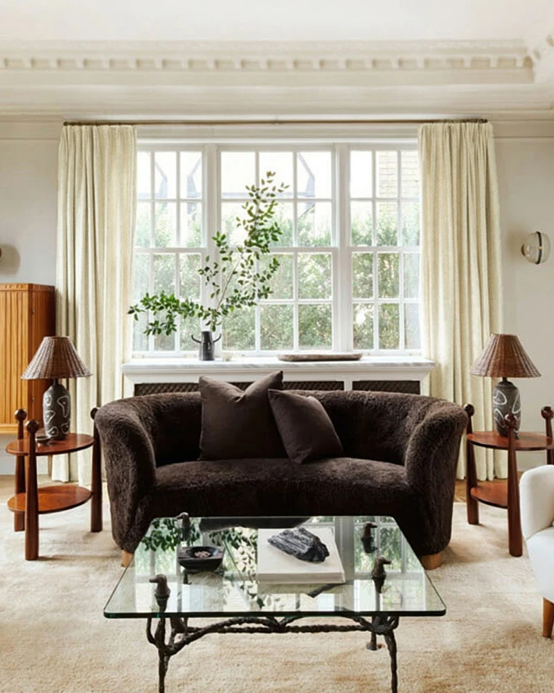 Voy Linen Look Custom Curtain