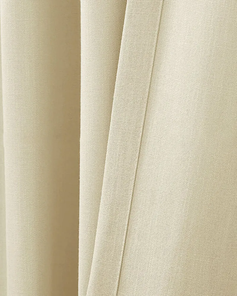 Voy Linen Look Custom Curtain
