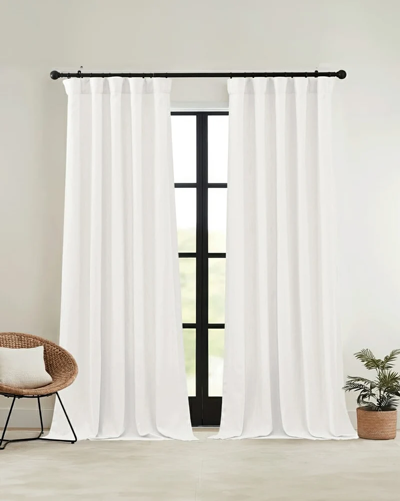 Voy Linen Look Custom Curtain
