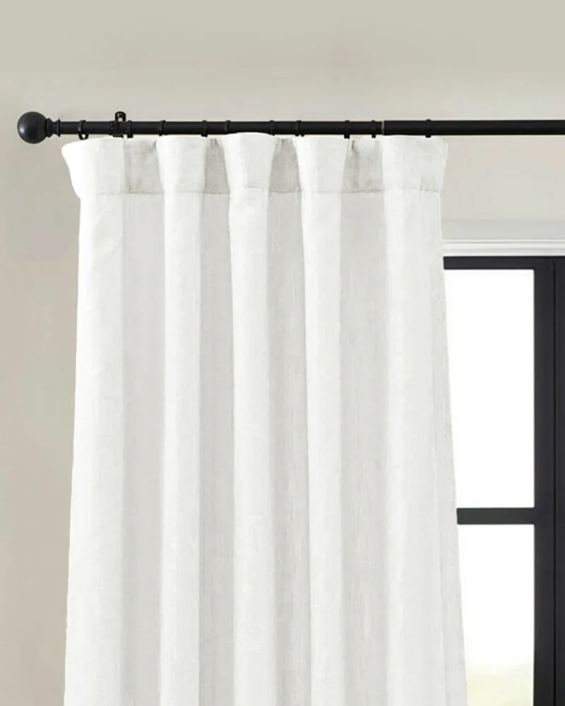 Voy Linen Look Custom Curtain