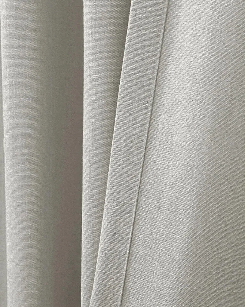 Voy Linen Look Custom Curtain