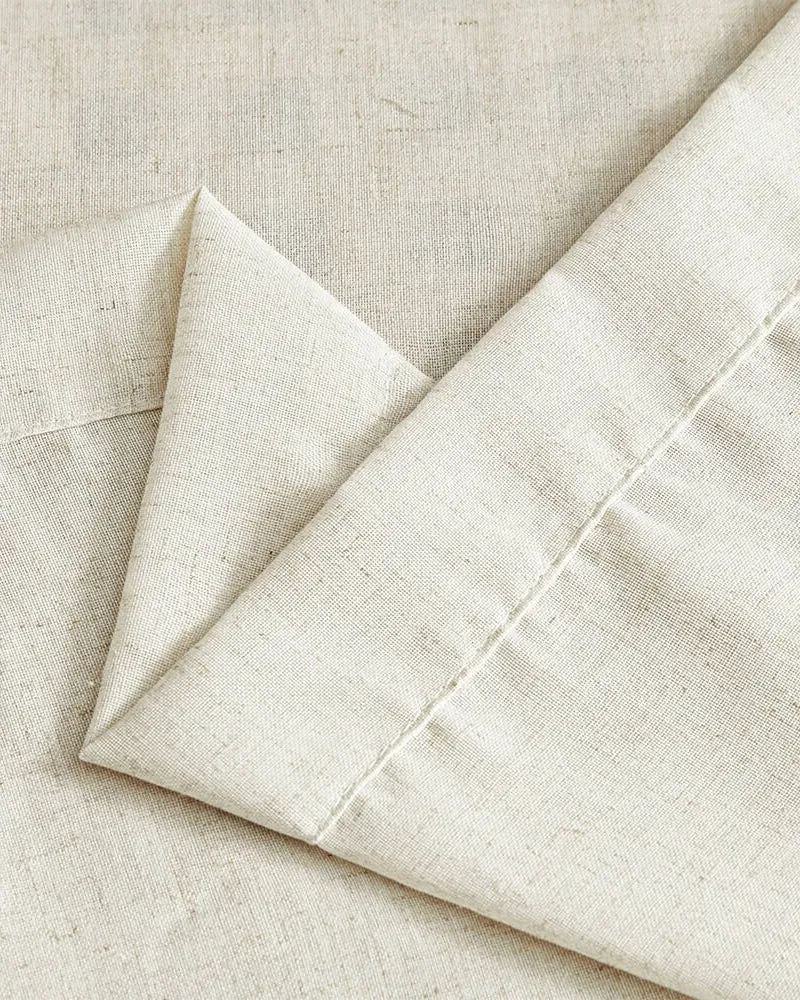 Noah Linen Look Lightweight Waterproof Custom Outdoor Curtain